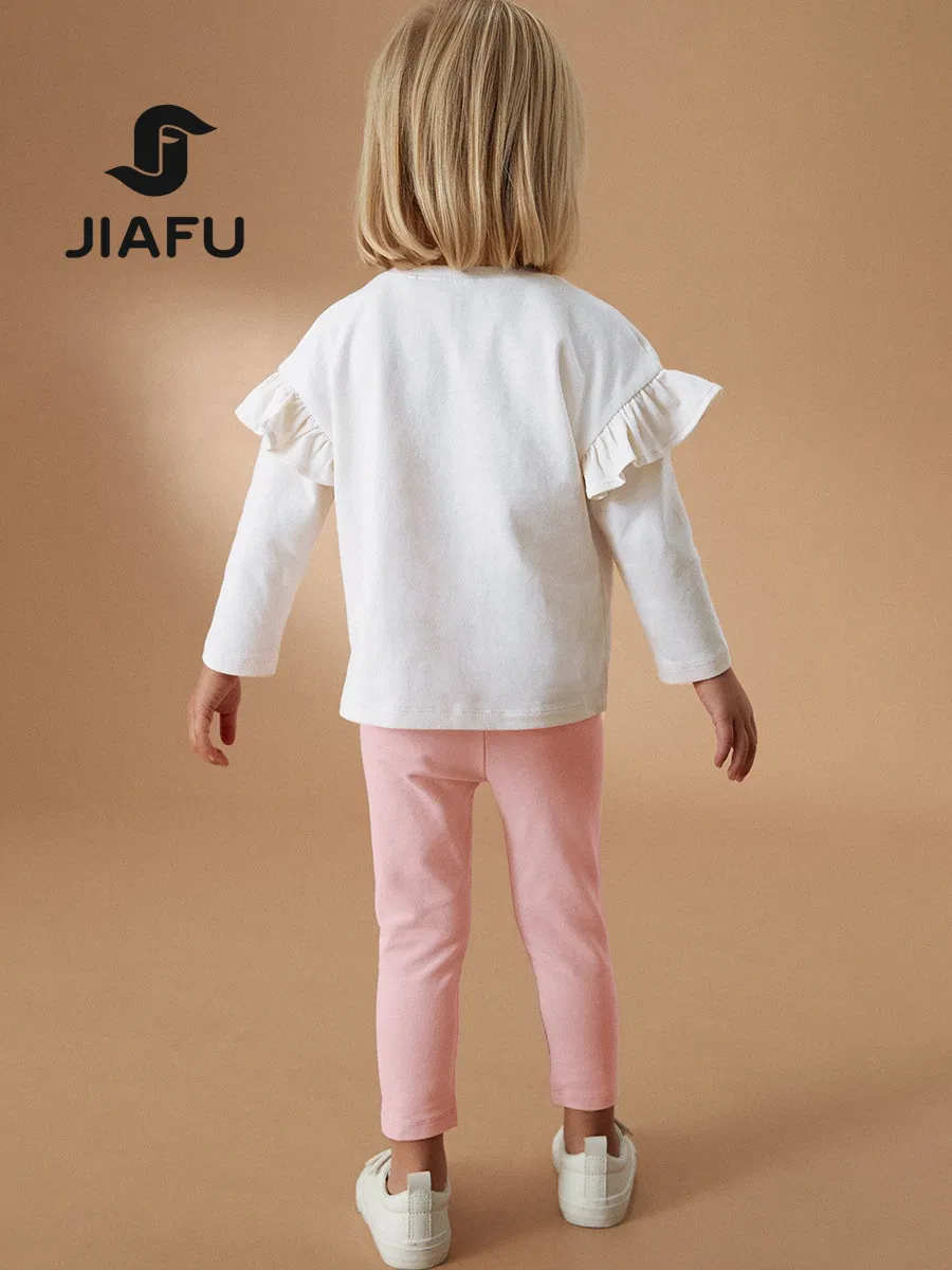 Customized Children′ S Suit Kids Set Girl Pajamas Sleepwear Infant Clothes - T-Shirt Top + Pants