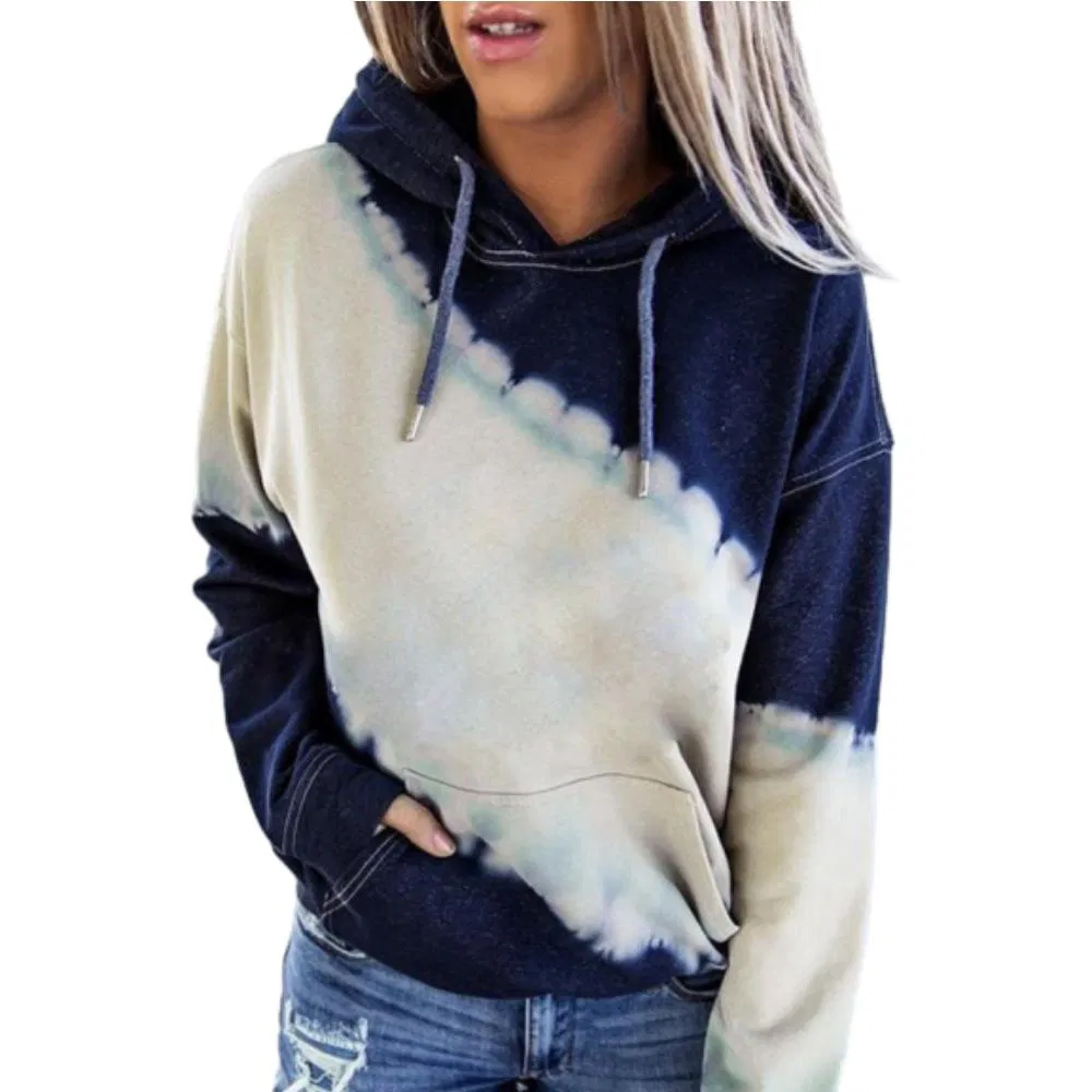 Fashion Women Printed Pullover Hoodie Trendy Streetwear Loose Fit Casual Breathable Sweatshirt