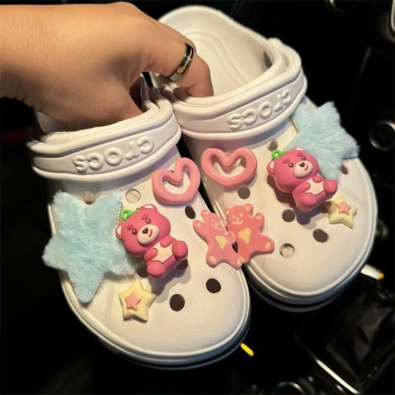 Pink Clogs Accessories Detail 4