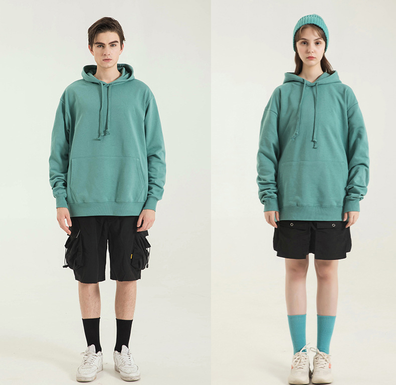 200GSM Summer Oversize Unisex 100% Cotton Sports Wear Men's Hoodie