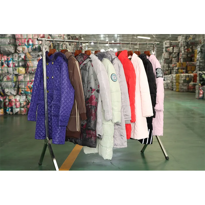 Winter Parka Jacket Hoodie Used Clothing Mens Womens Kids Mixed Secondhand Clothes