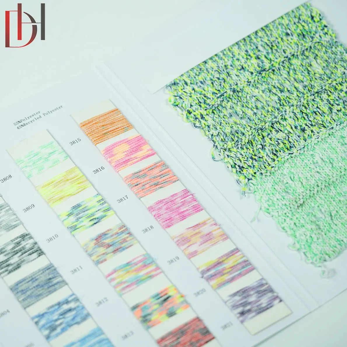 Sustainable Textile Manufacturing Supply Recycled Polyester Colorful High-Speed Yarn for Fashion apparel