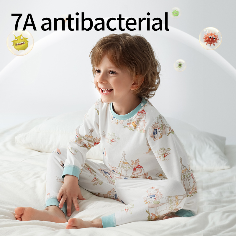 Custom Newborn Pullover Clothes 12months-6years Kid Pajamas Suit Long Sleeve Infant Sleepwear