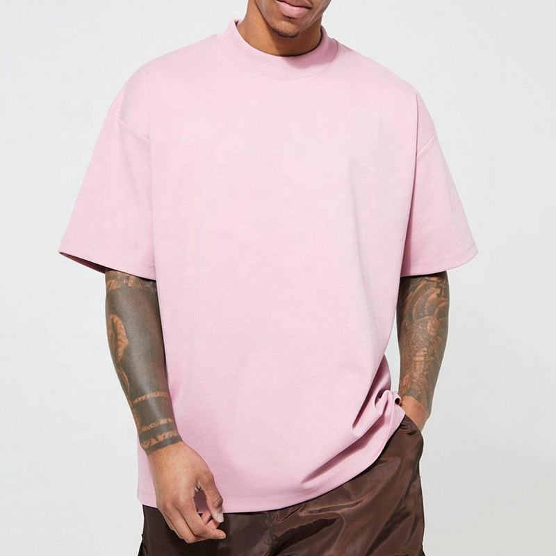 300 GSM Men's Crew Neck Oversize Blank Streetwear Heavyweight Plain T-Shirt for Men Wholesale Fashion 1688