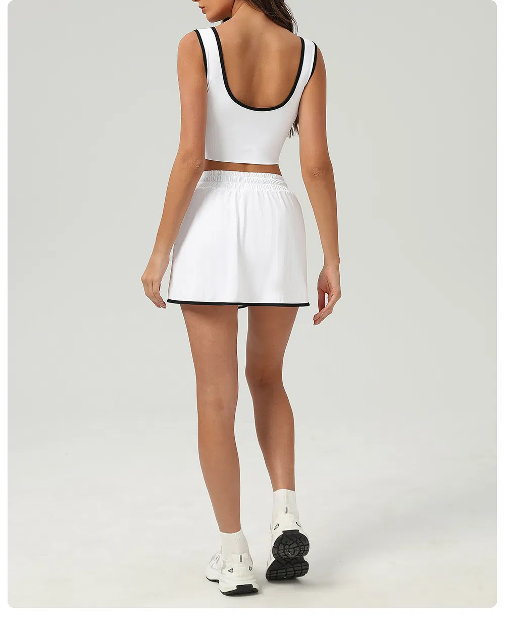 Wholesale Sports Outfit Casual Running Golf 2piece Tennis Wear for Women