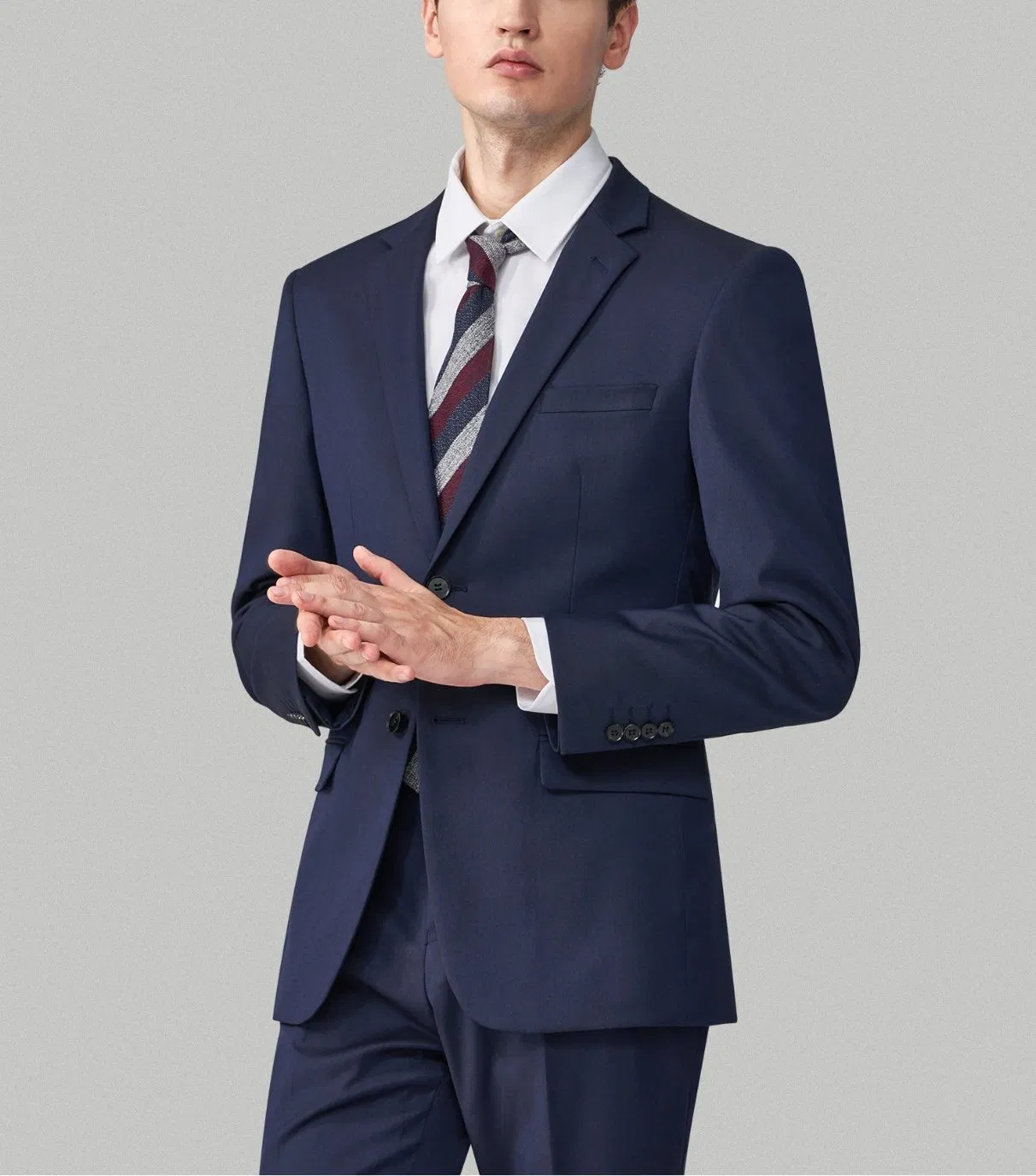 Men′ S 3 Piece Set Suit British Style Self-Cultivation Suit Business Occupation Work Formal Wear