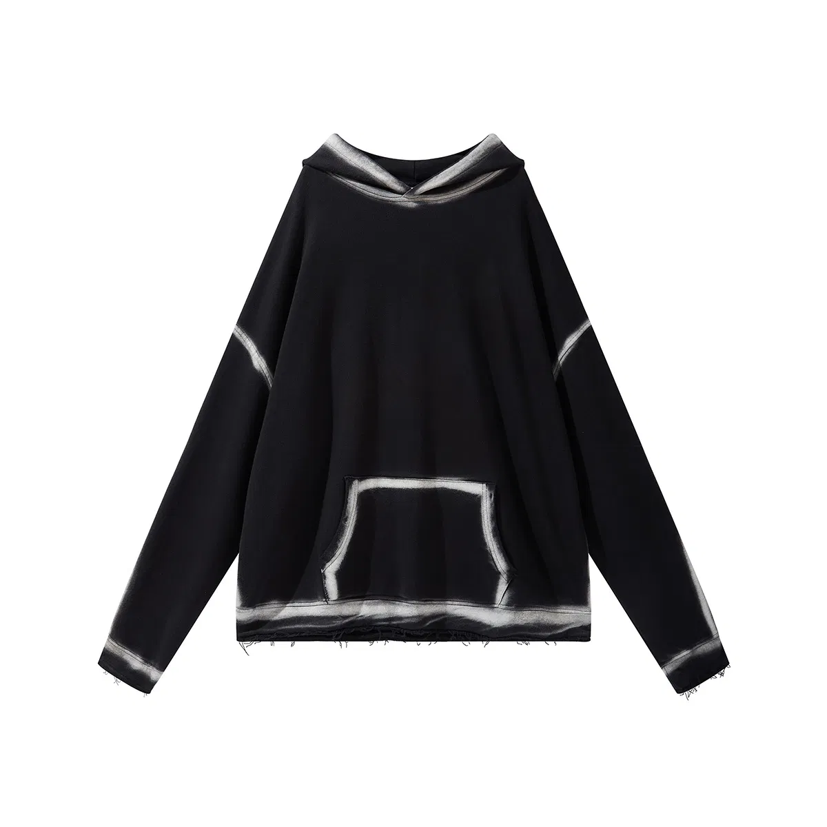 Sport Clothing Wholesale Plain Hoodies Streetwear Trend Loose Fashion Graffiti Inkjet Hoodies for Couple