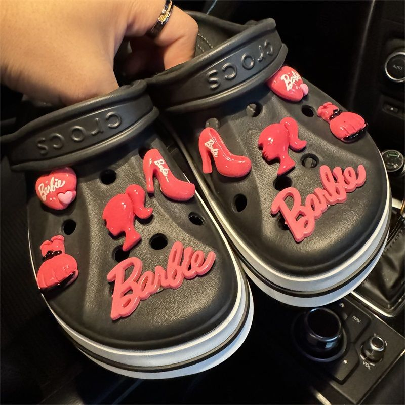 DIY Fashion Sweet Cute Pink All-Match Daily Clogs Accessories