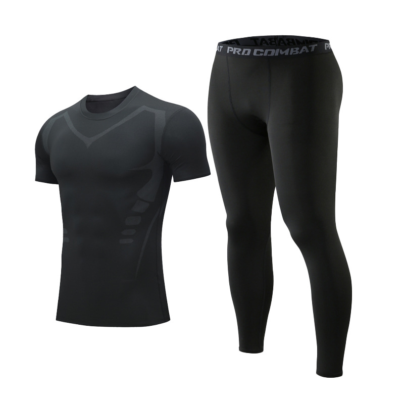 Custom Wholsale Quick Dry Fitness Gym Running Sports Wear Set for Men