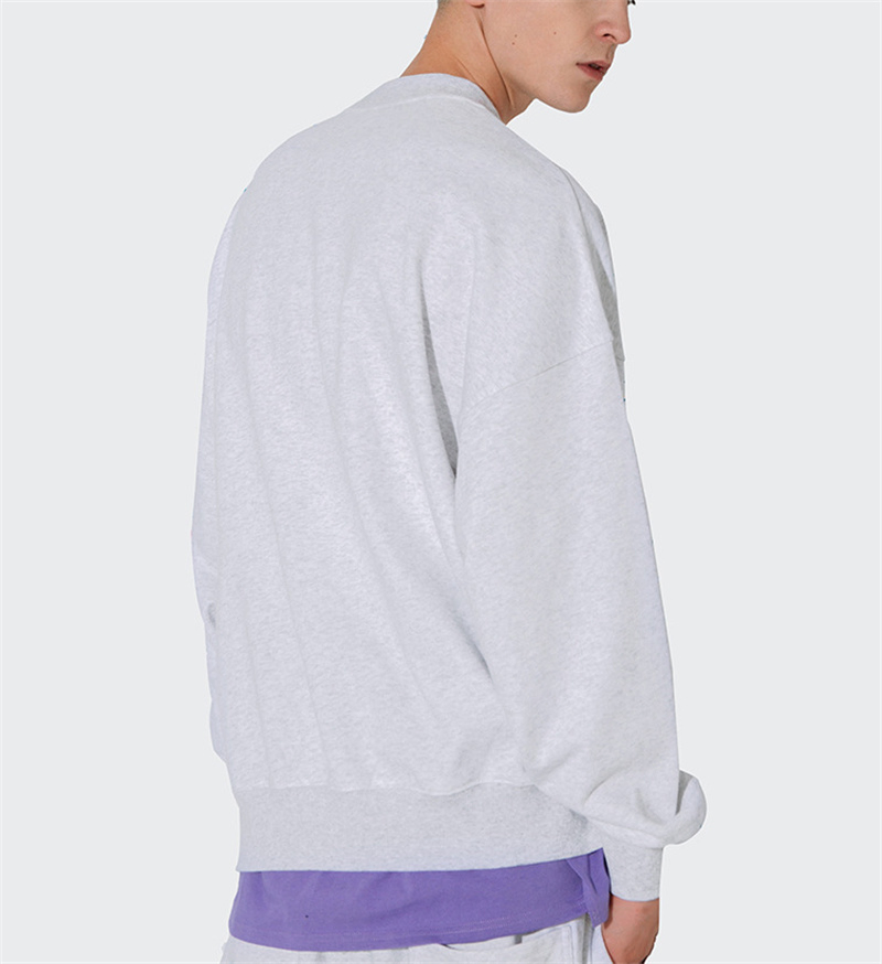 2022 Spring and Summer New Cartoon Letters Round Neck Sports Casual Sweater Men′ S Couple Wear