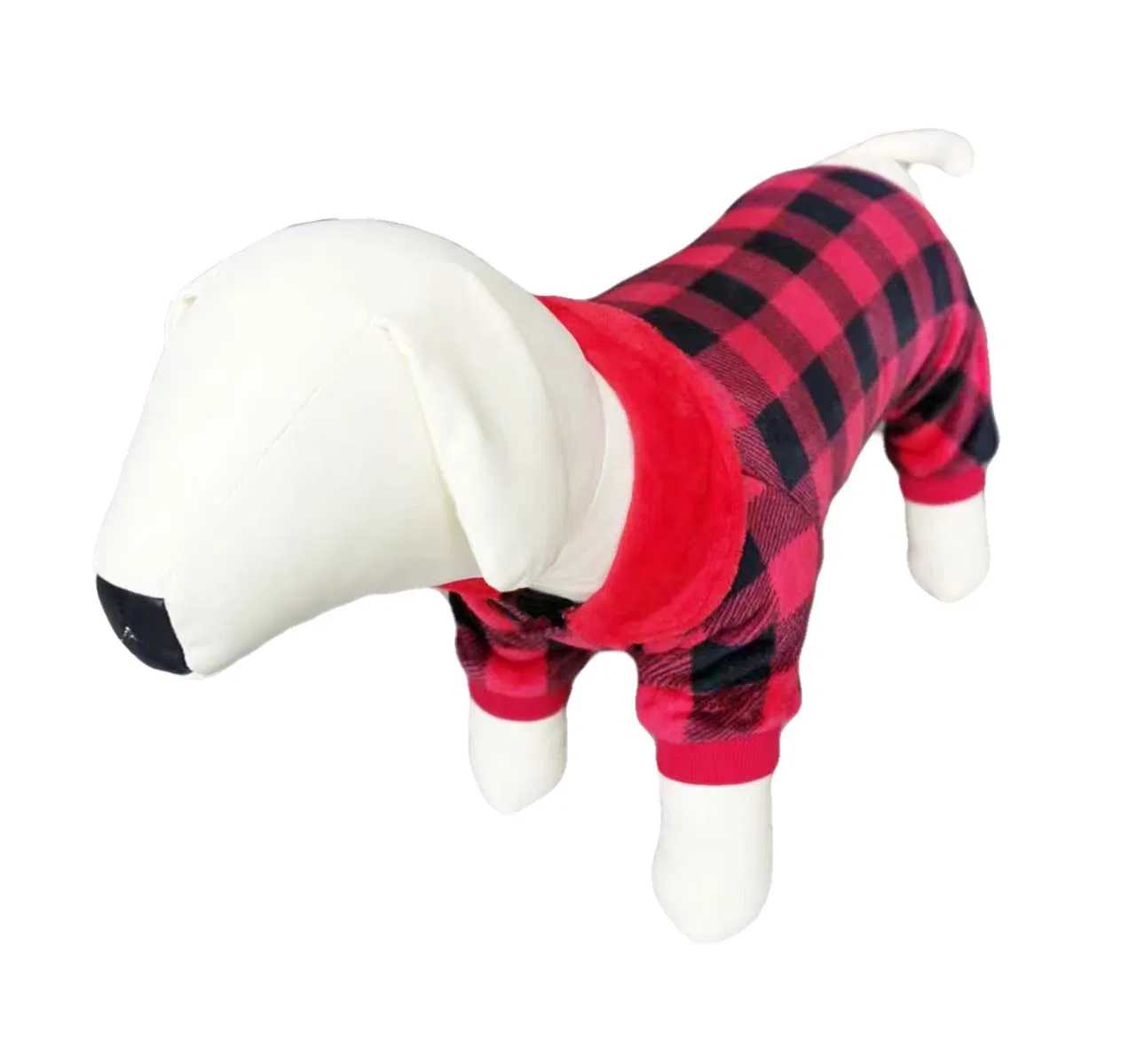 Chriatmas Cozy Velvet Jumpsuit Pullover Dog Sleepwear Pet Pajamas Clothes