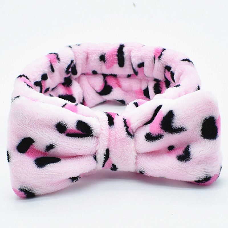 Fashion Hair Accessories Fluffy Leopardprint Bow Headband Decoration