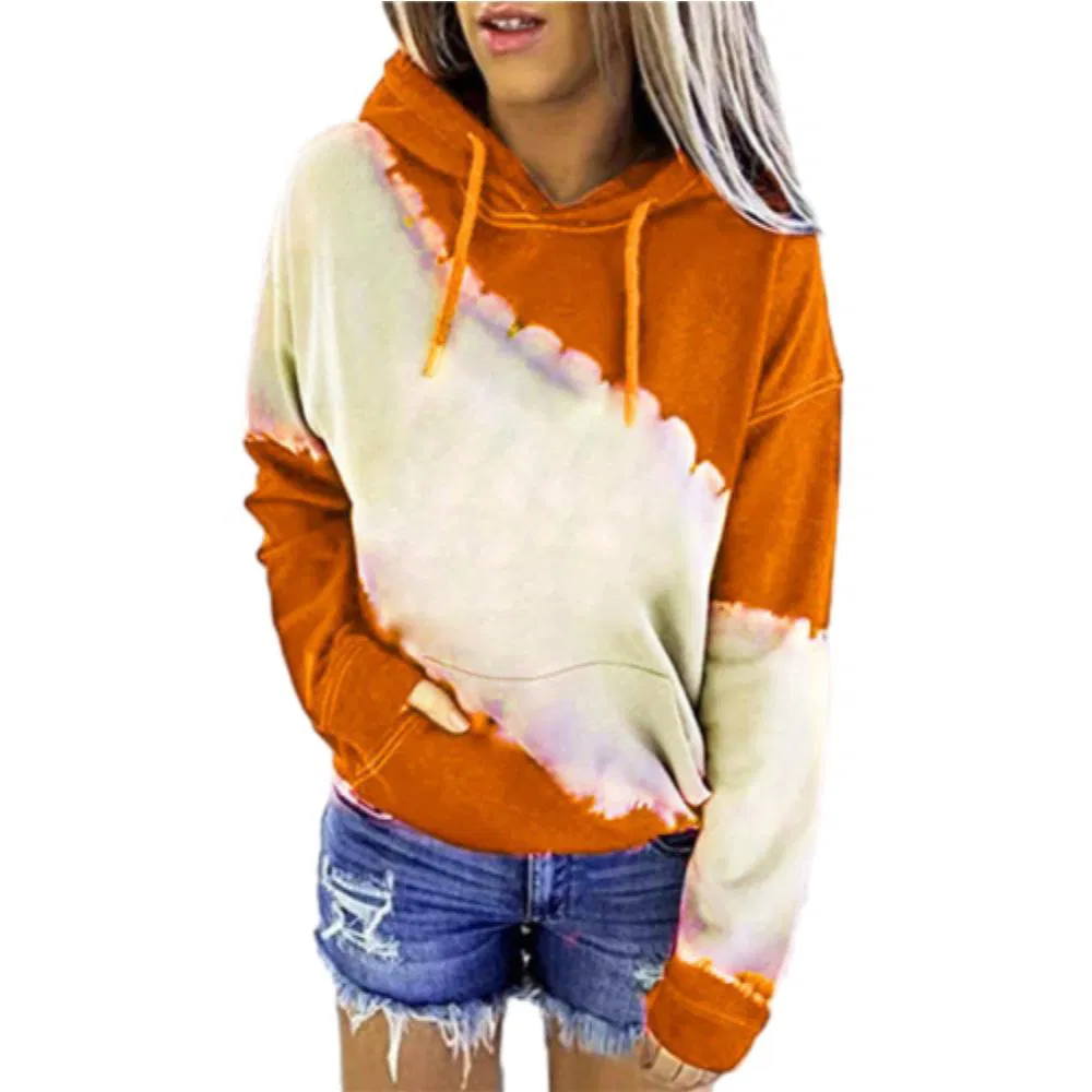 Fashion Women Printed Pullover Hoodie Trendy Streetwear Loose Fit Casual Breathable Sweatshirt