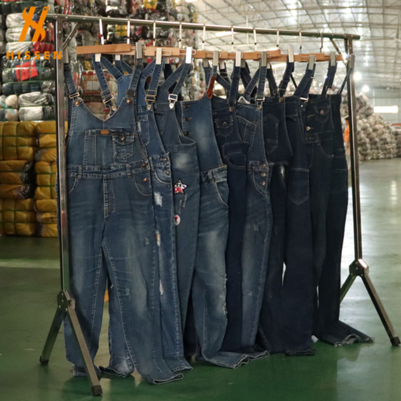 Good Quality Coveralls Denim Overalls Ladies Used Clothing