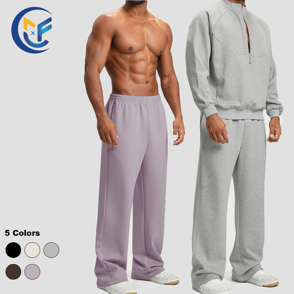 Custom Logos Men's Solid Color Stretch Drawstring Fit Slim Casual Leggings Breathable Eco-Friendly Training Fitness Sports Wear