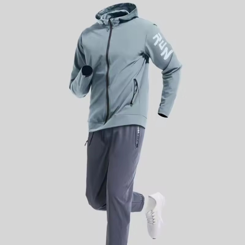Custom Gym Sportswear Quick Dry Men's Fitness Workout Zip up Polyester Tracksuits High Quality Gym Fashion Streetwear Tracksuit