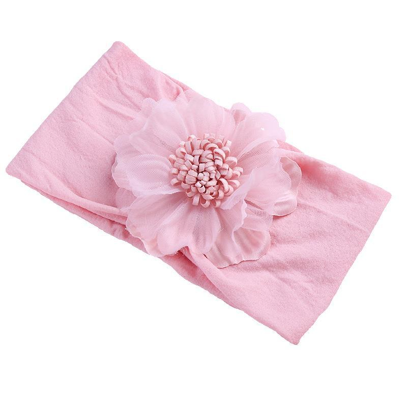 Fashion Wide Jacquard Baby Hairband Bowknot Hairy Ball Side Hairdband Cute Hair Accessories for Girls