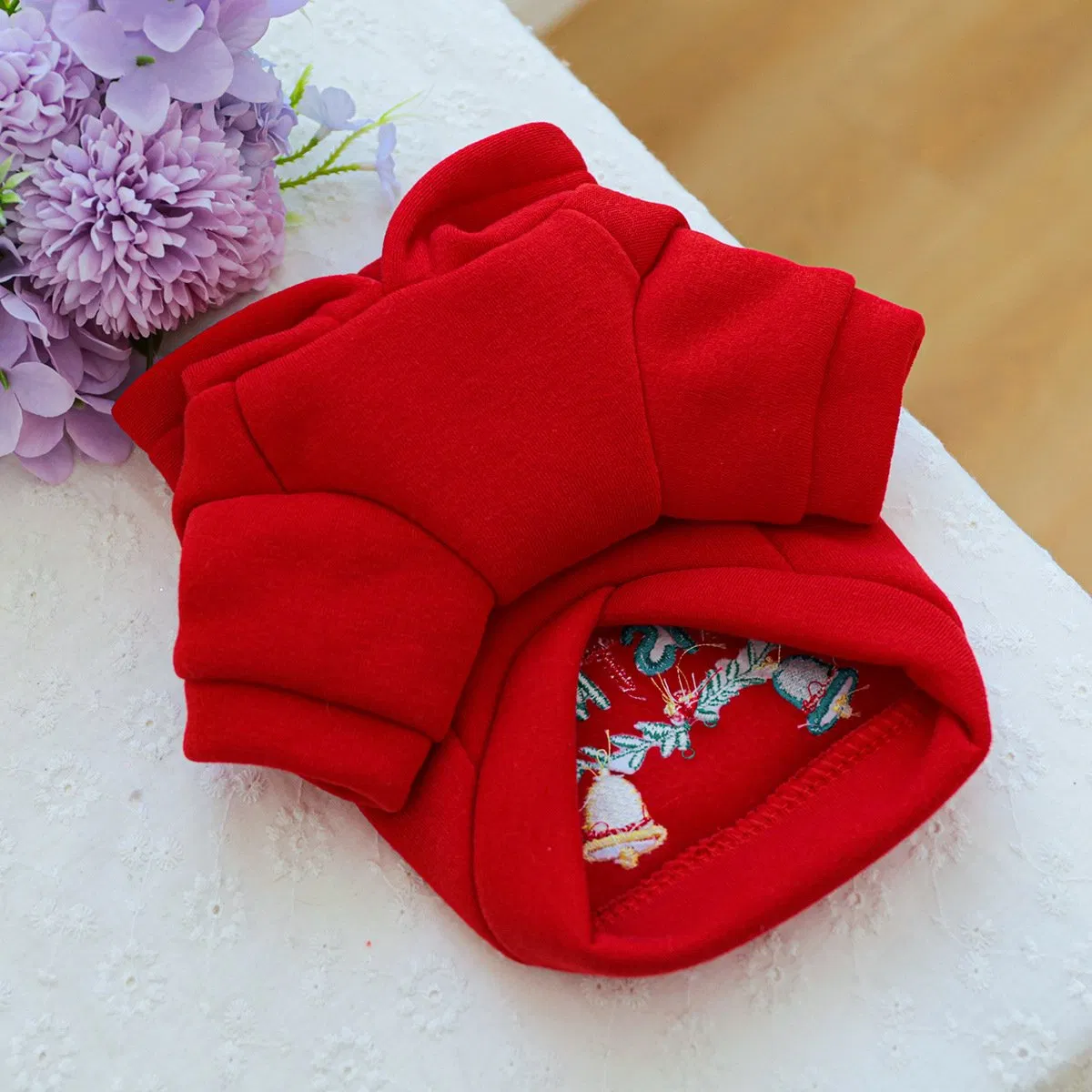 Design Pup Jumpers New Pet Holiday Coat Christmas Dog Clothes Hoodie Santa Winter Dog Clothes
