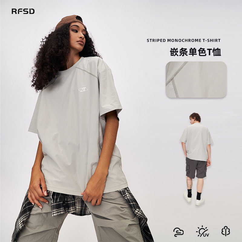 Men's Wear _2025 Summer New Light Outdoor Short Sleeved T-Shirt Men's Deconstructed Short Sleeved T-Shirt Loose, Casual, Men's Wear _2025 Sum