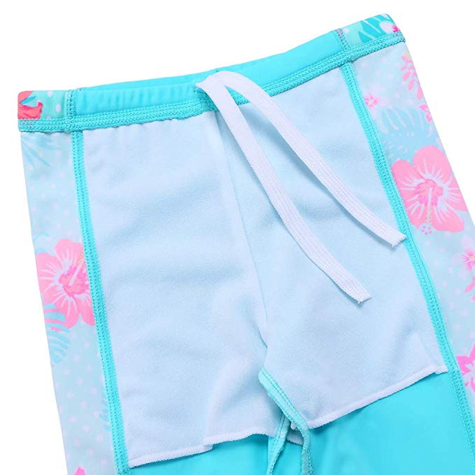 Toddler Baby Girls Beach Two Piece Swimwear Apparel with HD Cartoon Printed Swimsuit Upf 50+ UV 3-10y