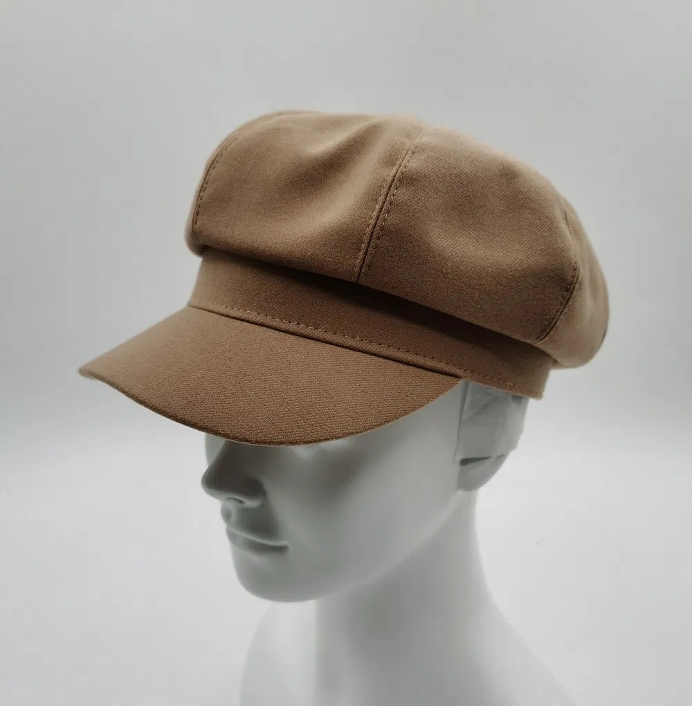 Wholesale Manufacturer Women Fashion Grs Sustainable Fabric Newsboy Cap