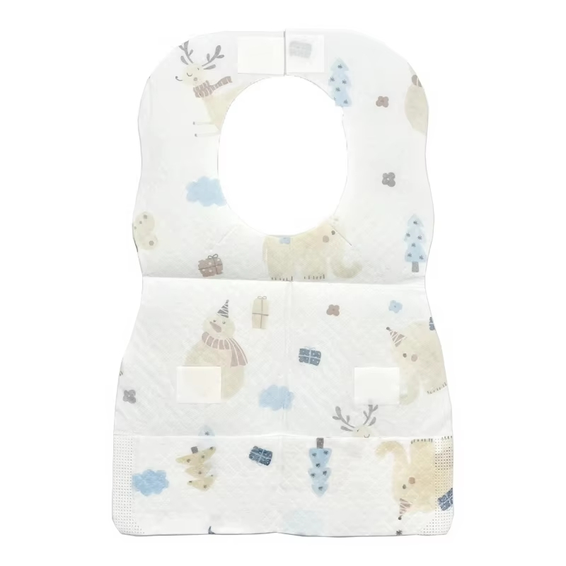Manufacturer Wholesale Customize Fashionable Eco-Friendly Soft Cotton Waterproof Unisex Disposable Baby Bibs
