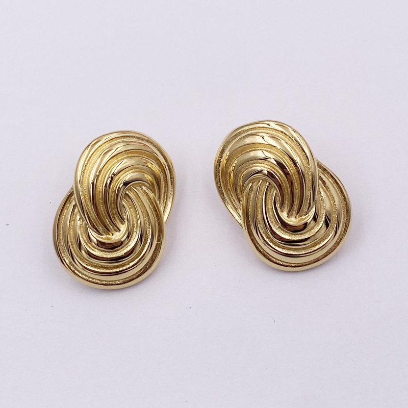 New Arrival Big Size Infinity Stud Earring Fashion Costume jewelry Accessory