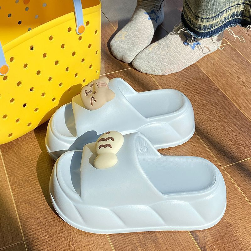 Women's Summer EVA Flip-Flops: Ins Stylethick-Sole, Anti-Slip, Non-Smelly, Wear-Resistant (Indoor/Office)