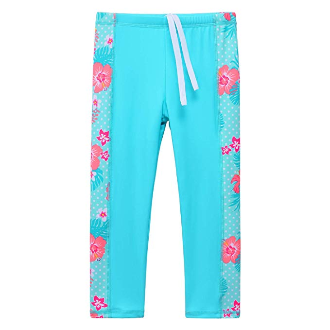 Toddler Baby Girls Beach Two Piece Swimwear Apparel with HD Cartoon Printed Swimsuit Upf 50+ UV 3-10y