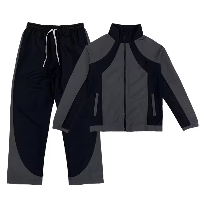 High Quality Oversized Windbreaker Tracksuit Wholesale Fashion Zip up 2 Piece Streetwear Summer Tracksuits for Men