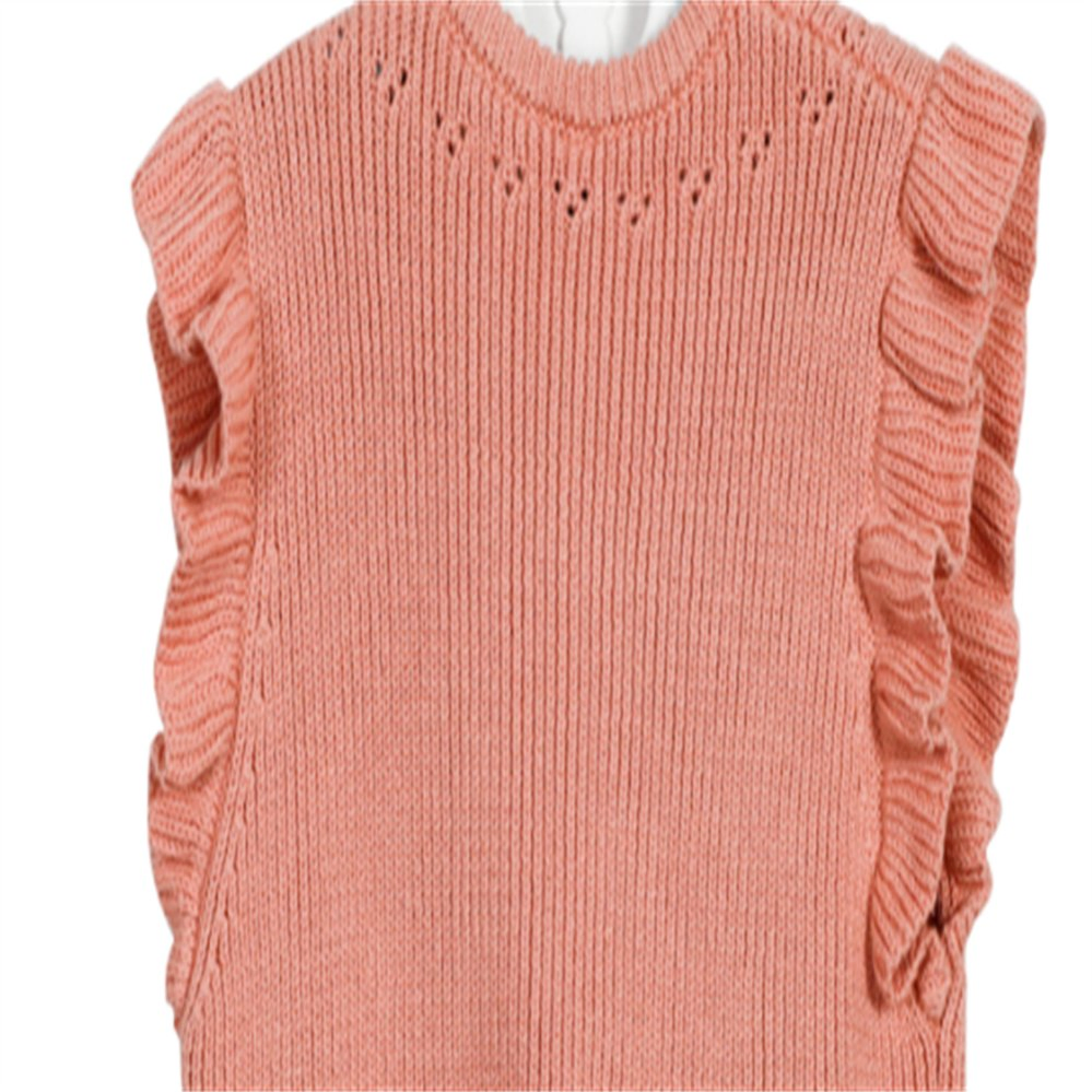 Warm Considerate Small Flightless Sleeve Kid Baby Woven Dress Clothes