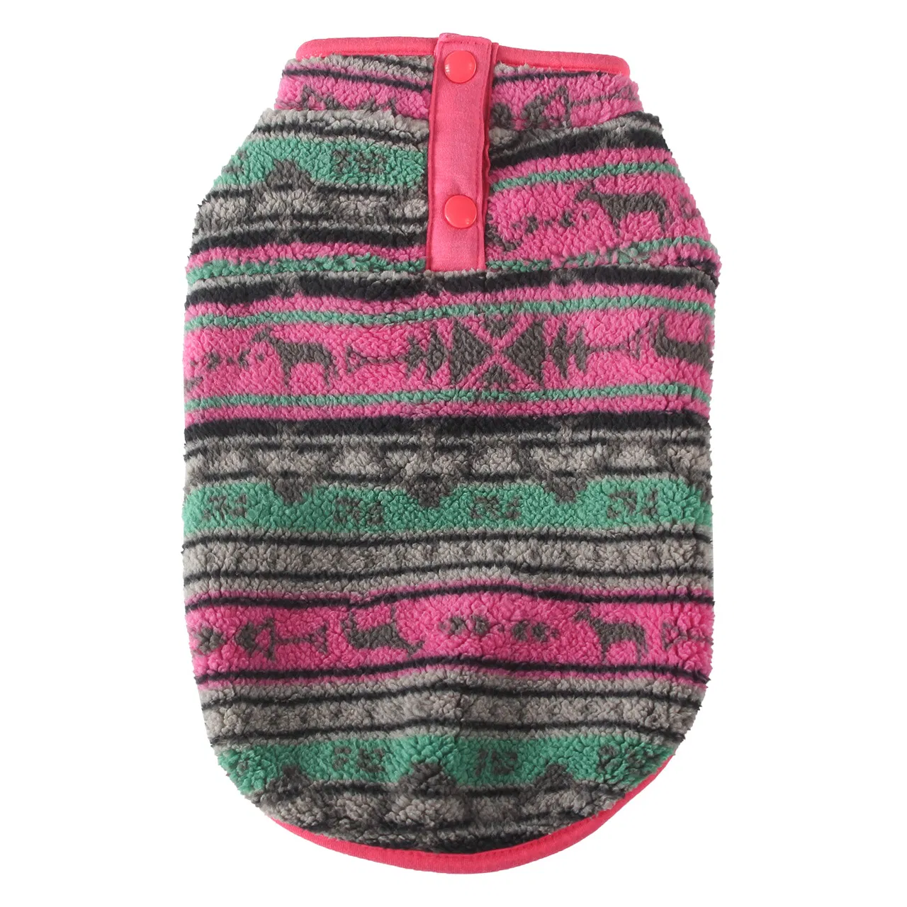 Warm Coral Fleece Dog Winter Shirt Pet Pattern Cute Clothes Thick Warm Dog Garment