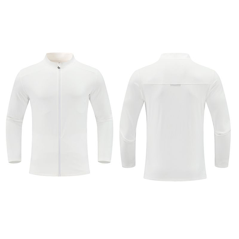 Outdoor Cycling Jacket Men's Stand Collar Solid Color Casual Fashion Running Fitness Training Long Sleeve Gym Wear Shirt