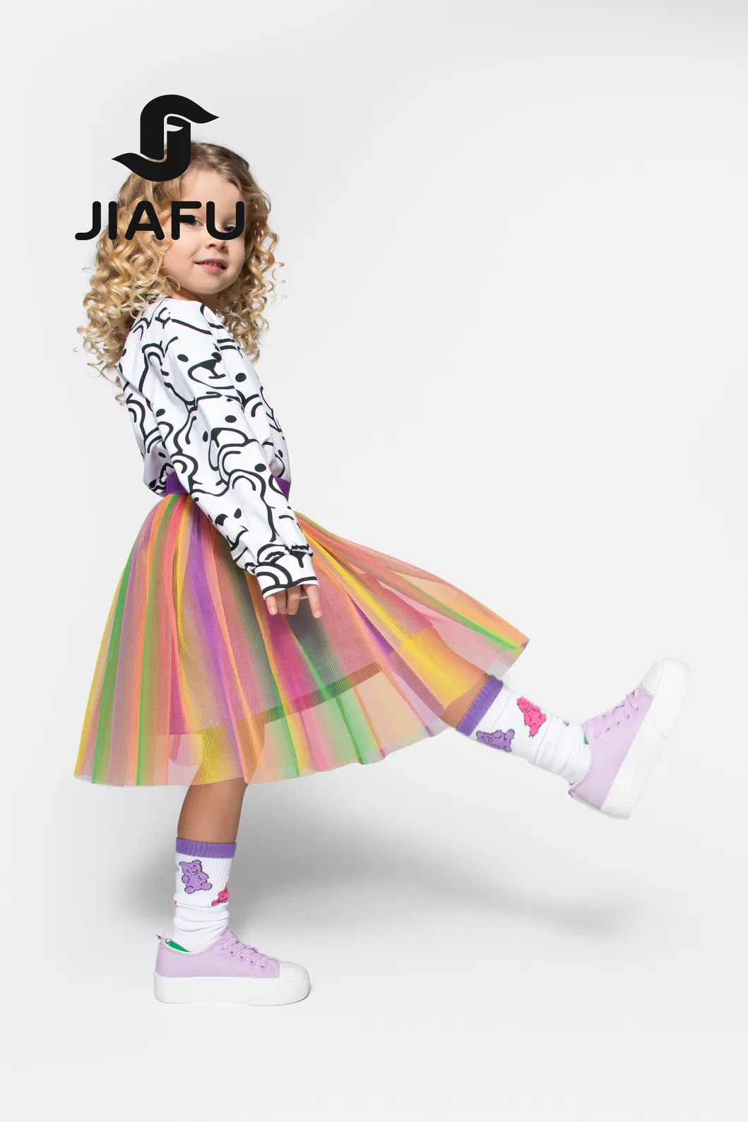 Rainbow Tulle Skirt Detail 6