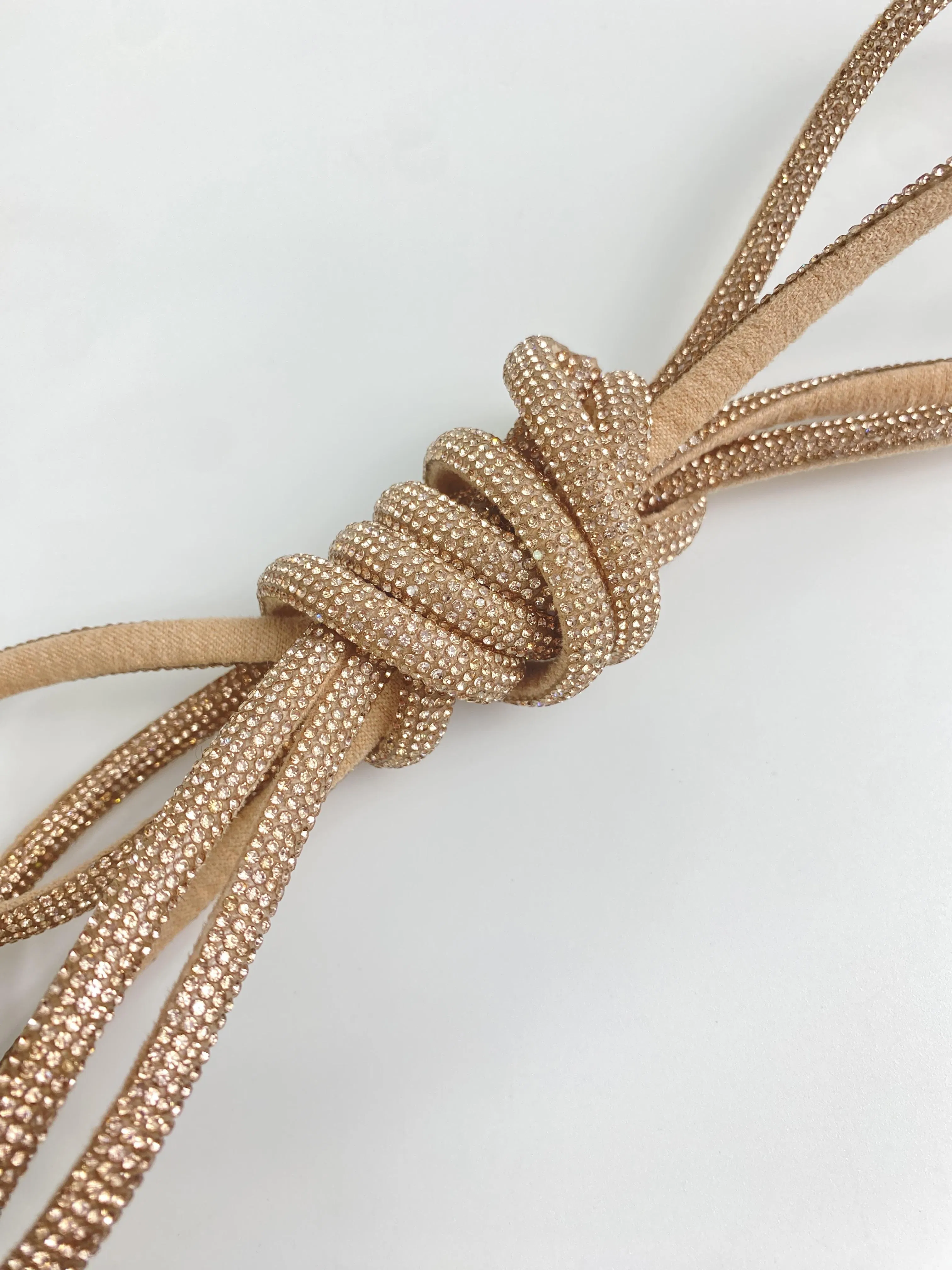 Luxury Five-Row Diamond Strips Shoe Laces Fashion-Accessories for Ladies Shoes Rhinestone Decoration