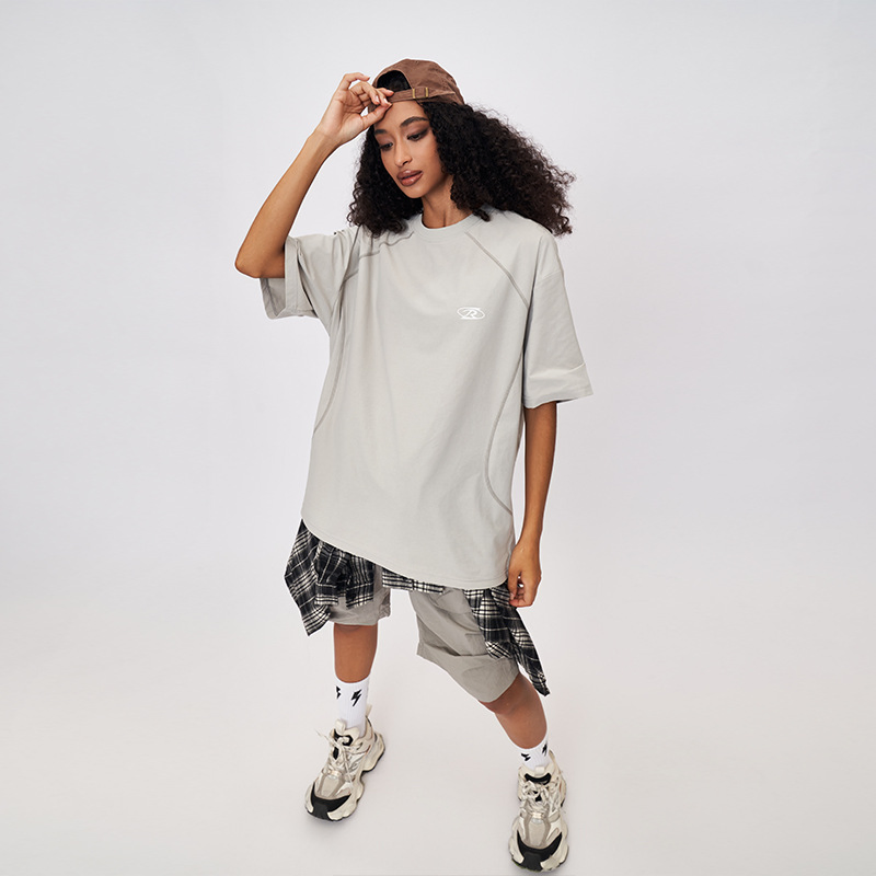 Men's Wear _2025 Summer New Light Outdoor Short Sleeved T-Shirt Men's Deconstructed Short Sleeved T-Shirt Loose, Casual, Men's Wear _2025 Sum