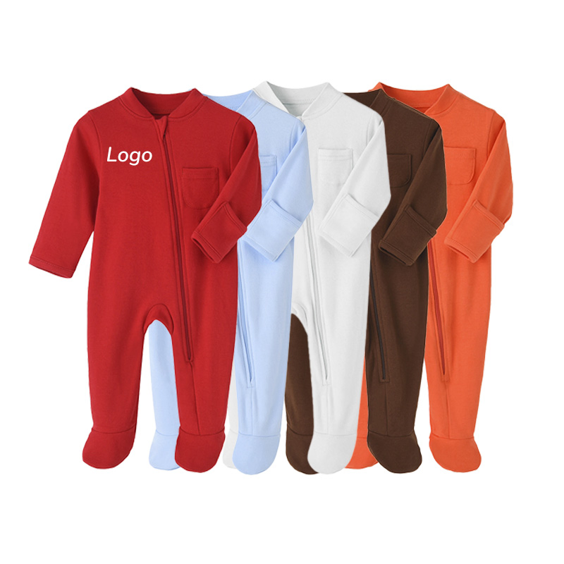 Custom Kids Wear Long Sleeve Baby Clothes Cotton Foldable Cuff Baby Products