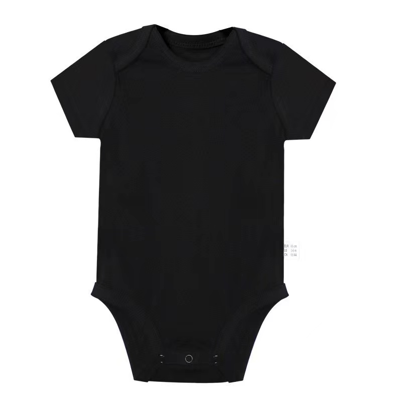 Custom Summer Baby Bodysuit Bamboo Toddler Baby Short Sleeve Romper Jumpsuit Infant-Apparel