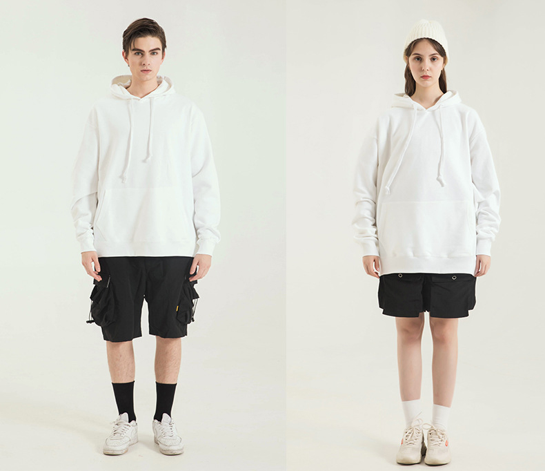 200GSM Summer Oversize Unisex 100% Cotton Sports Wear Men's Hoodie