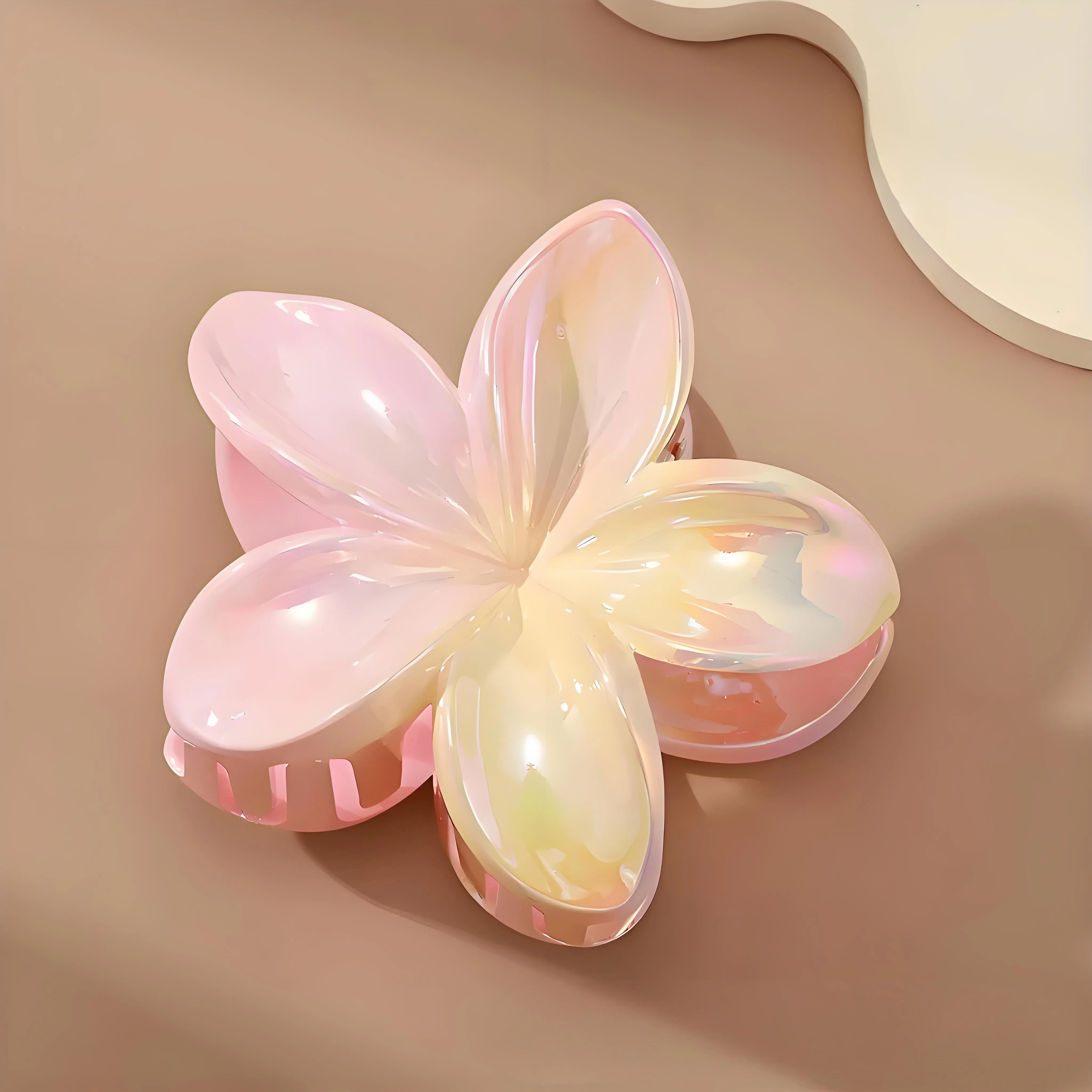 Colorful Shell Claw, Vacation Style, Back of The Head Updo, Shark Claw, Mermaid Girl, Frangipani Claw Girl Lovely Hairpins Barrettes Fashion Hair Accessory