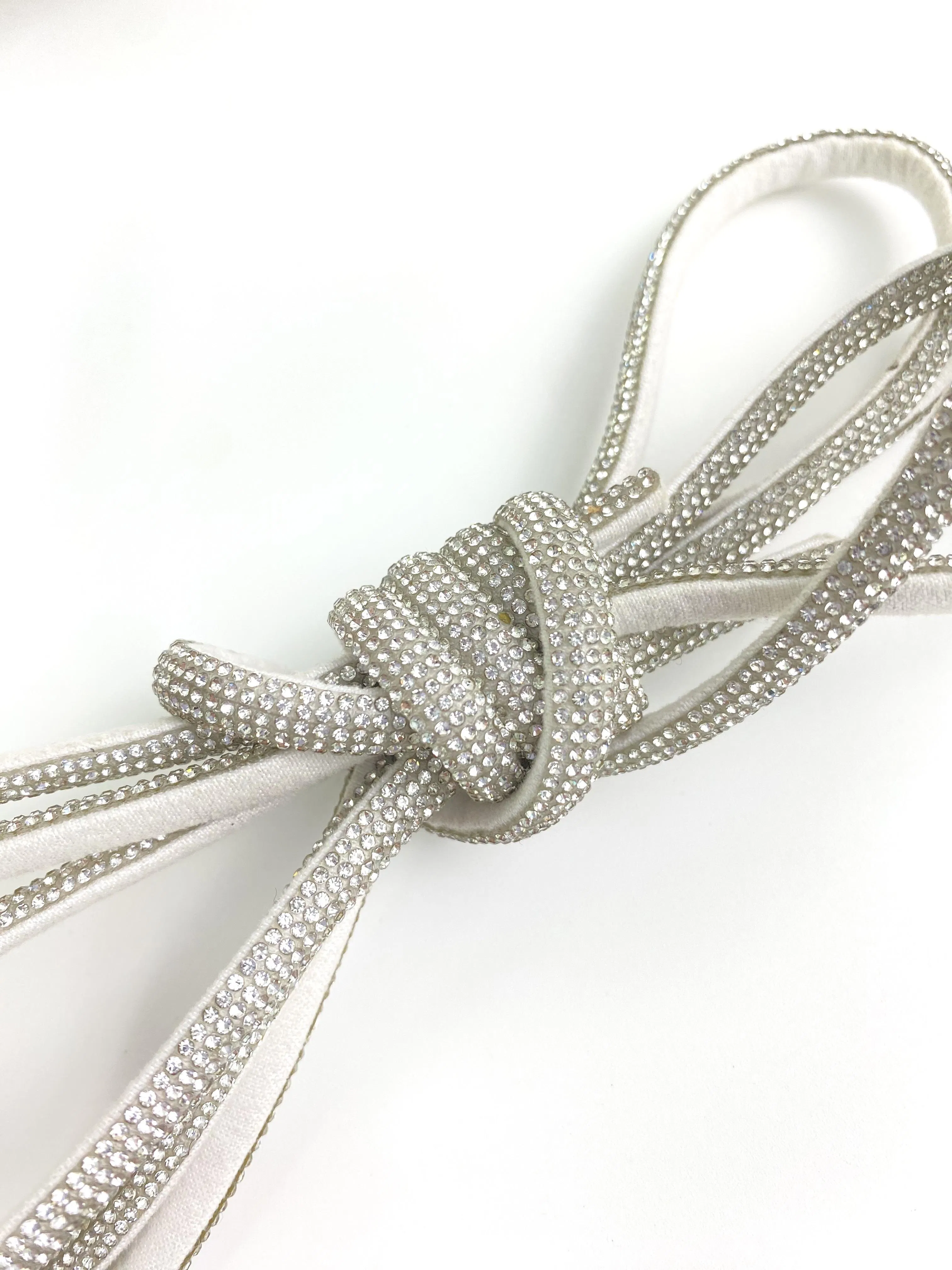 Luxury Five-Row Diamond Strips Shoe Laces Fashion-Accessories for Ladies Shoes Rhinestone Decoration