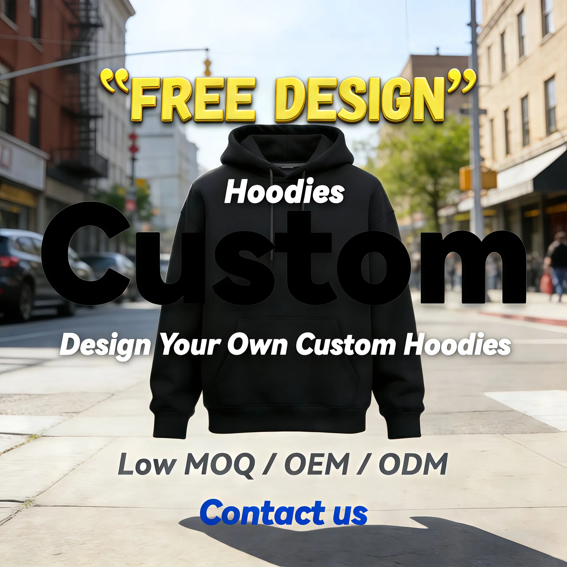 Detailed Hoodie View 1