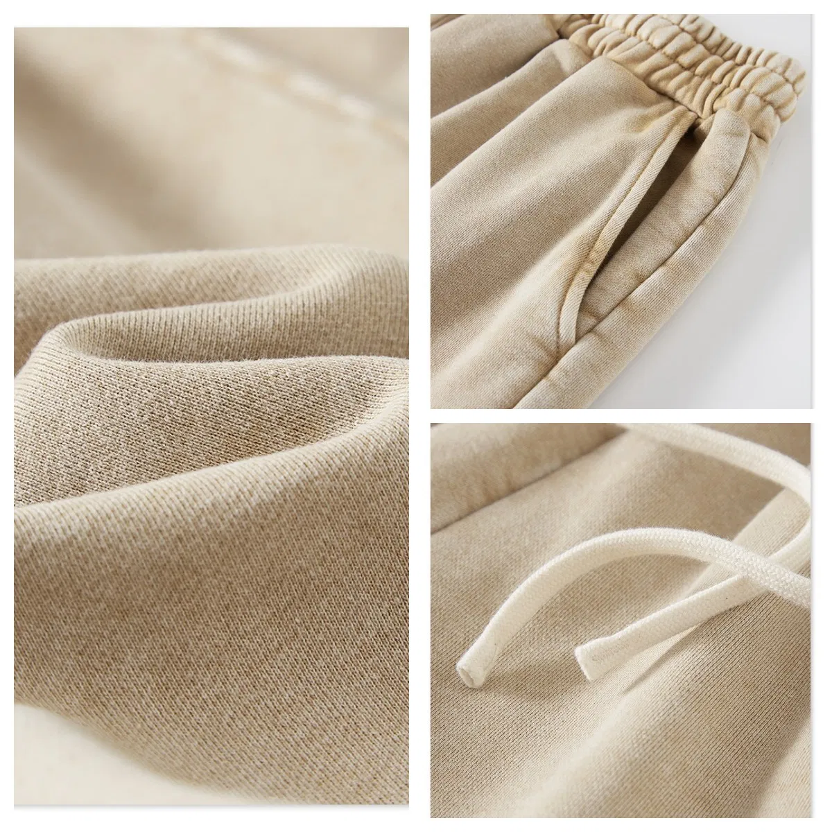 470g Summer Wash Vintage Split Sweat Shorts Vintage Street Fashion Brand Cropped Pants Men′ S Leisure Casual Wear