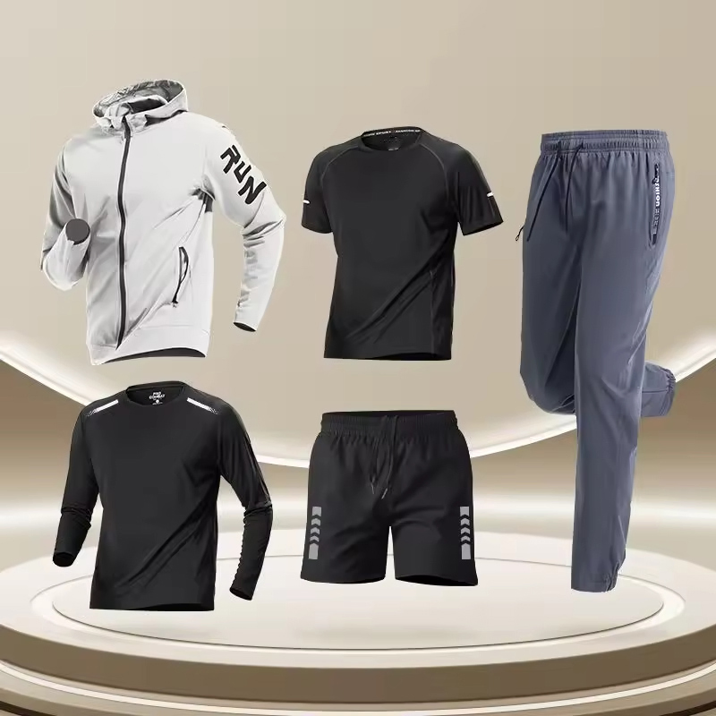 Custom Gym Sportswear Quick Dry Men's Fitness Workout Zip up Polyester Tracksuits High Quality Gym Fashion Streetwear Tracksuit