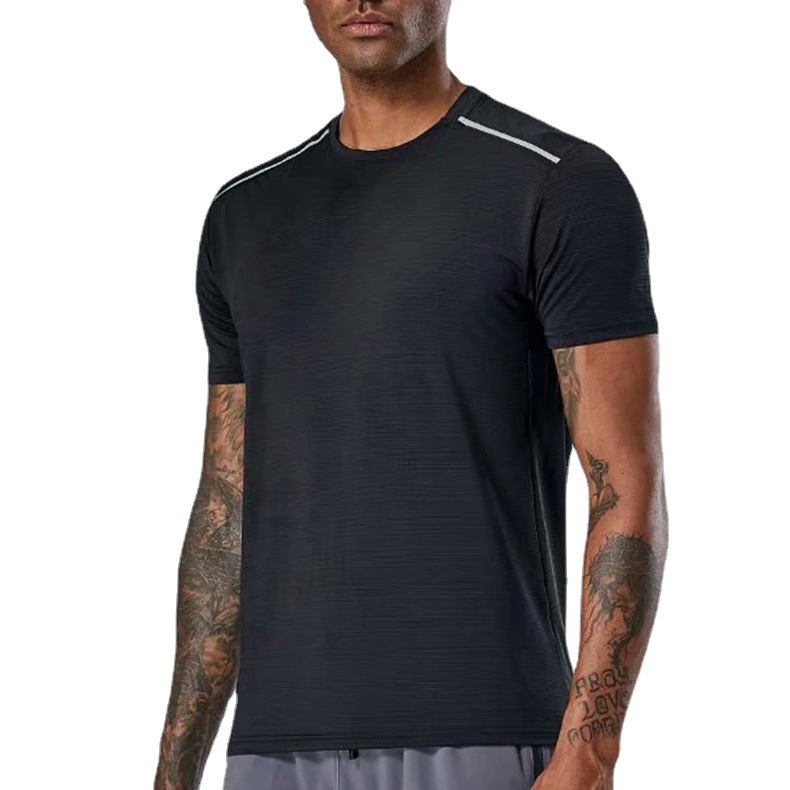 Hot Selling Short Sleeved Sports Men's Quick Drying Running Casual Wear