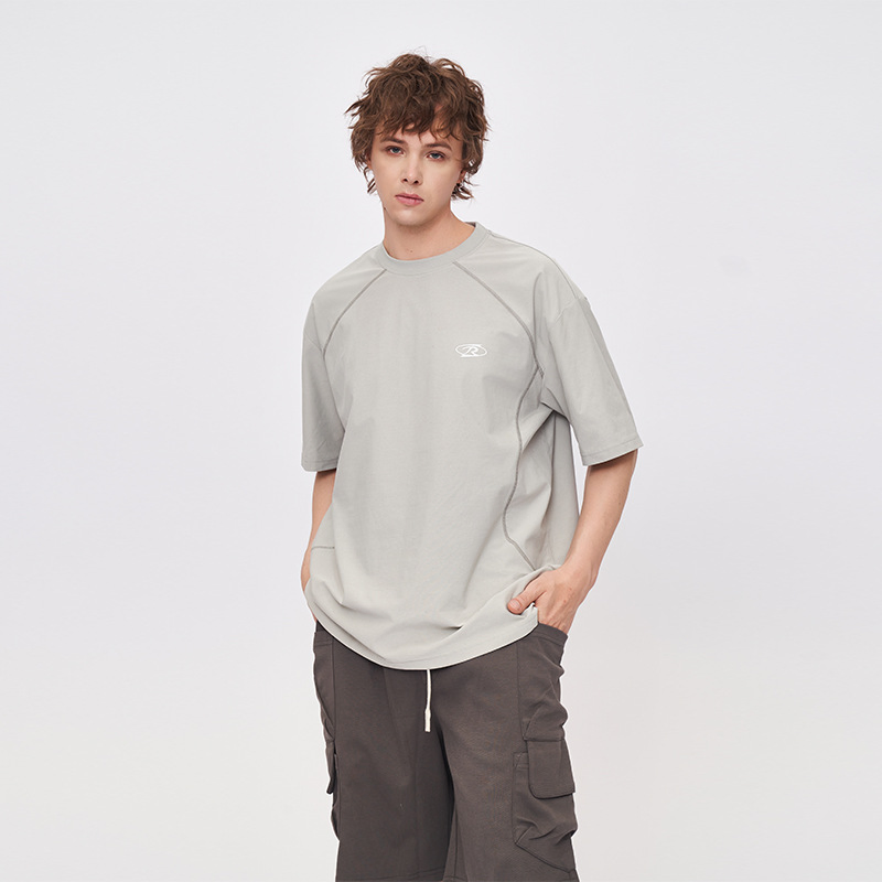 Men's Wear _2025 Summer New Light Outdoor Short Sleeved T-Shirt Men's Deconstructed Short Sleeved T-Shirt Loose, Casual, Men's Wear _2025 Sum