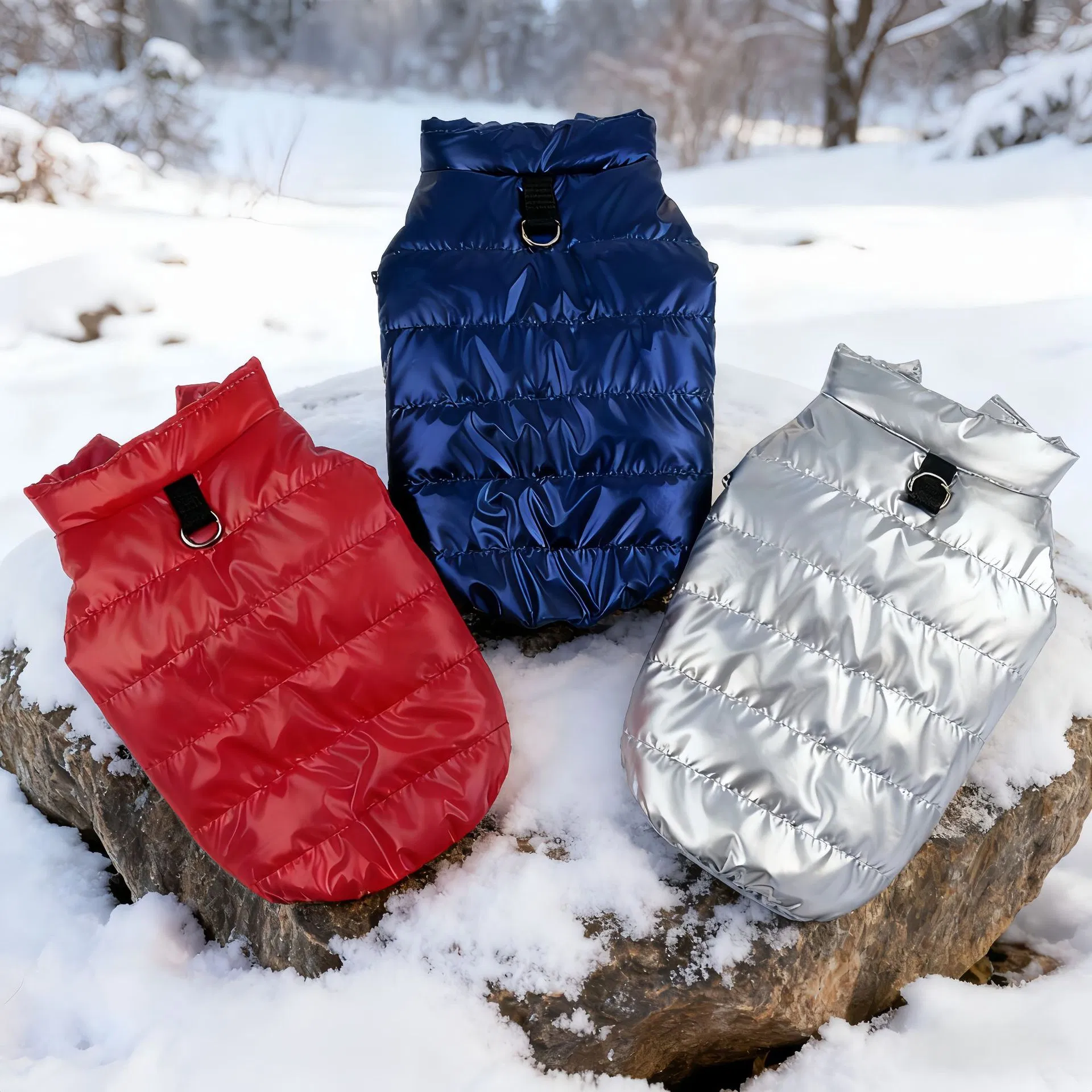 Winter Waterproof Dog Cotton Flocked Coat Waterproof Cotton Packed Clothes Pet Jacket