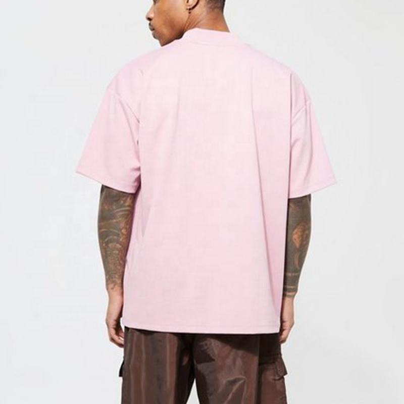 300 GSM Men's Crew Neck Oversize Blank Streetwear Heavyweight Plain T-Shirt for Men Wholesale Fashion 1688
