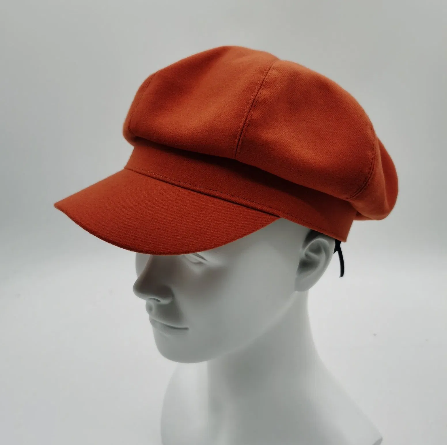 Wholesale Manufacturer Women Fashion Grs Sustainable Fabric Newsboy Cap