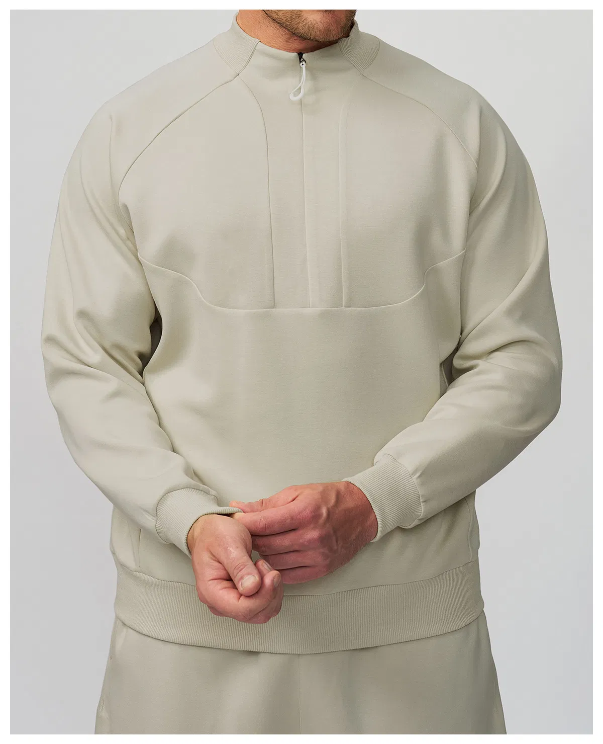 Men's Winter Lightweight Zipper Long Sleeves Sport Top Training Fitness Sweatsuit Baselayer Casual Wear Shirt